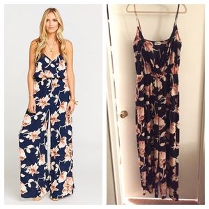 EUC Mumu Jagger Jumpsuit - Night Magnolia